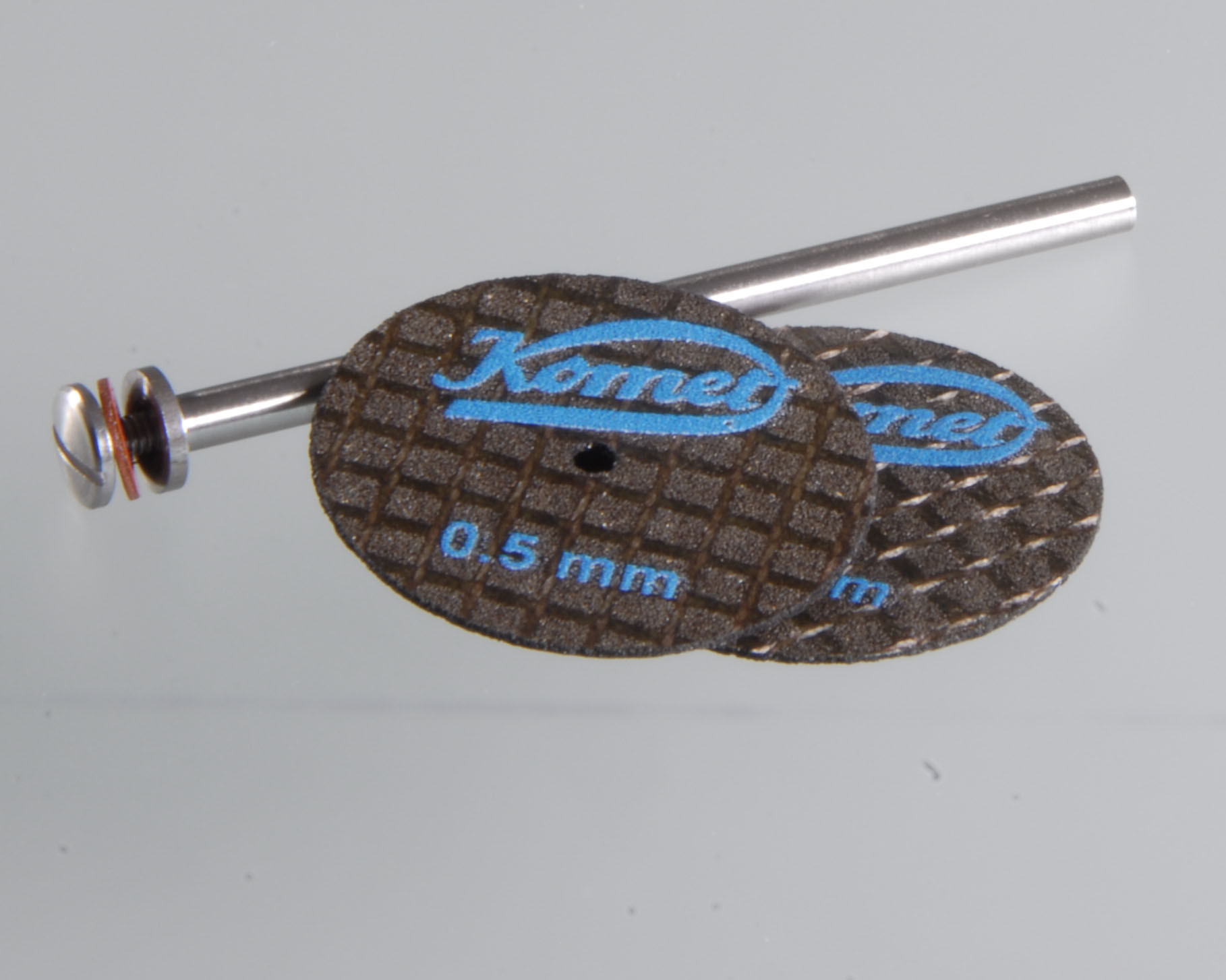 Trennscheiben 0,5 mm, Ø 22 mm, gewebeverstärkt mit Aufspanndorn (Auslaufartikel)
