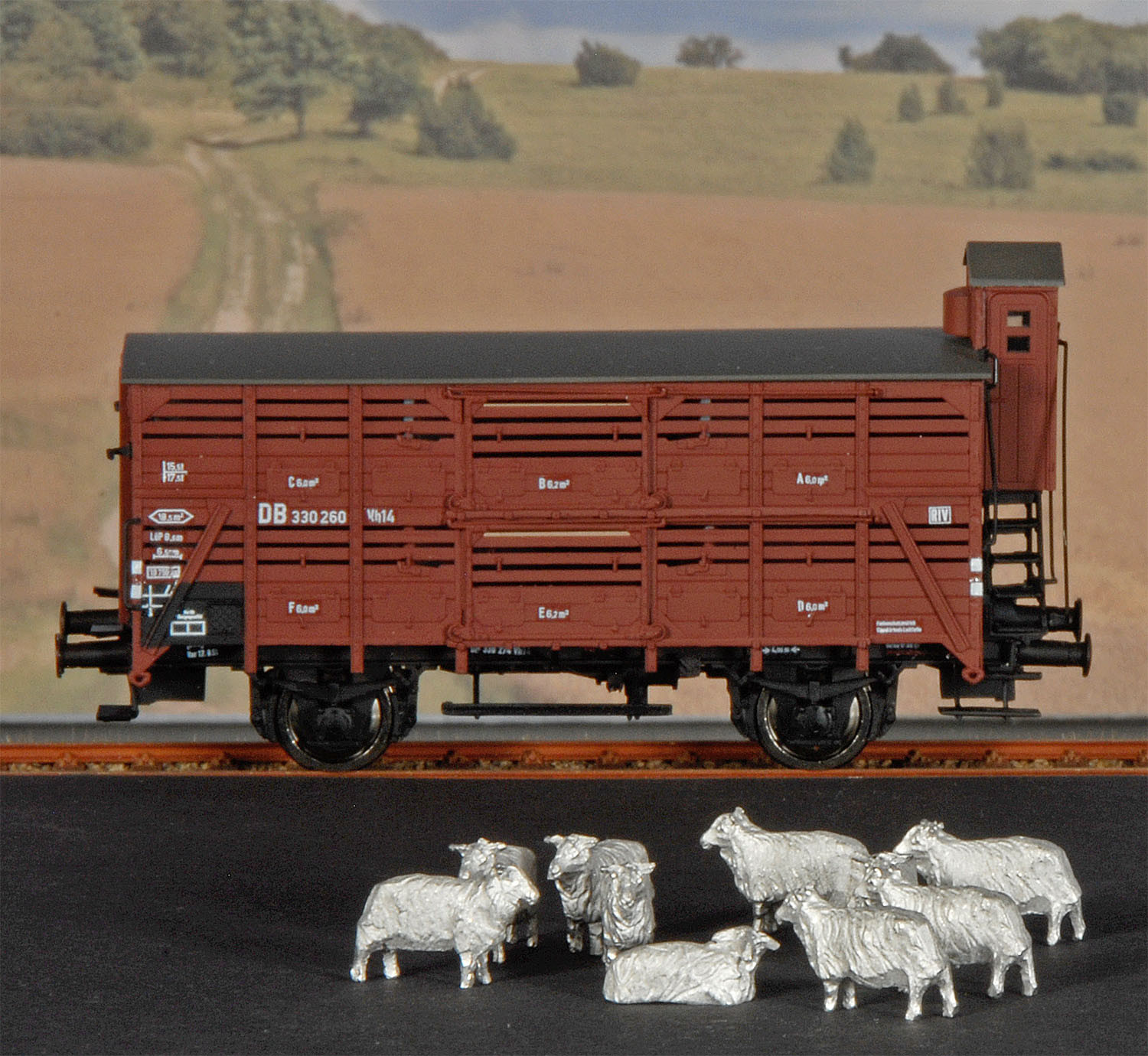 Gewichte für Verschlagwagen (Schafe) Spur H0 (VE 10 Stk.)