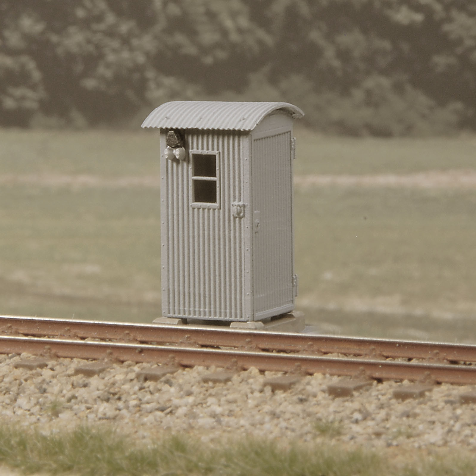 Signal- und Streckenfernsprechbude ohne Schild (Spur H0)