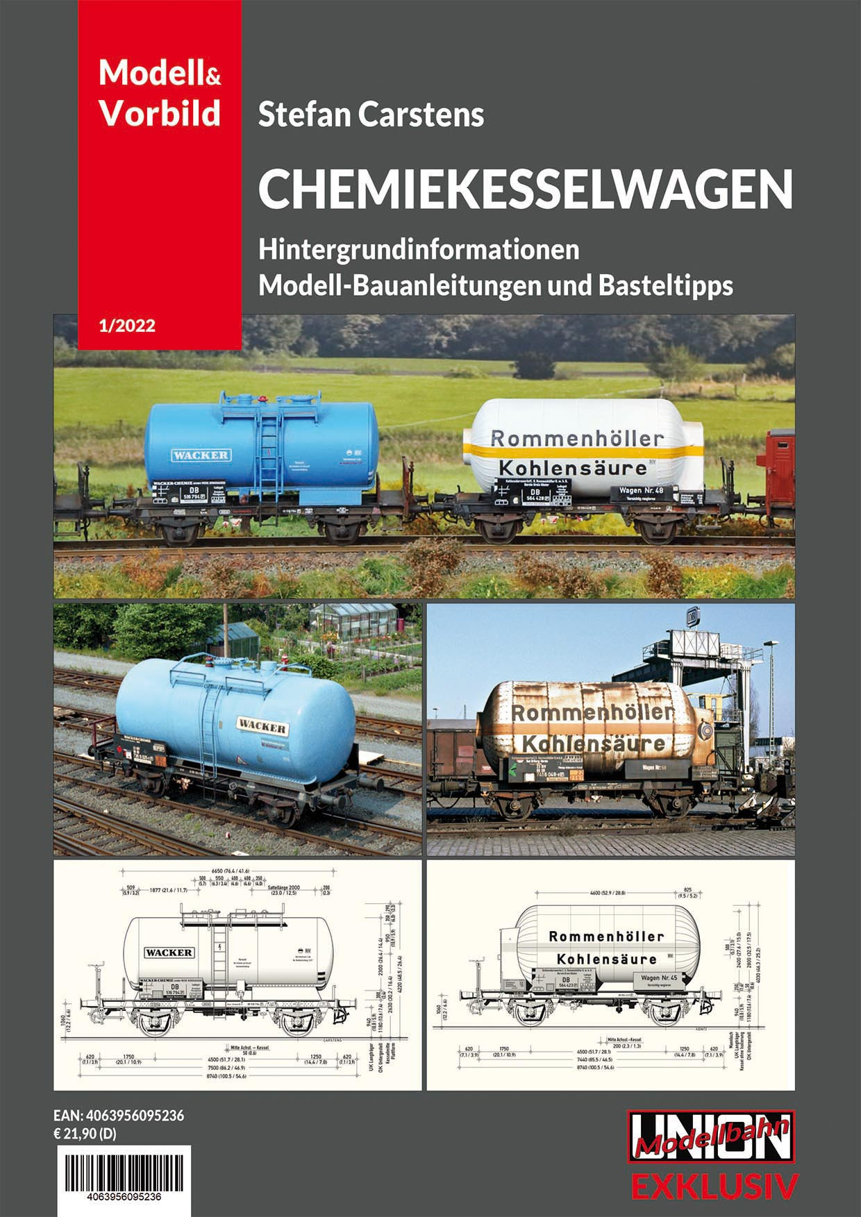 Beschriftungsatz für Chemiekesselwagen aus Carstens Modell&Vorbild 1/2022