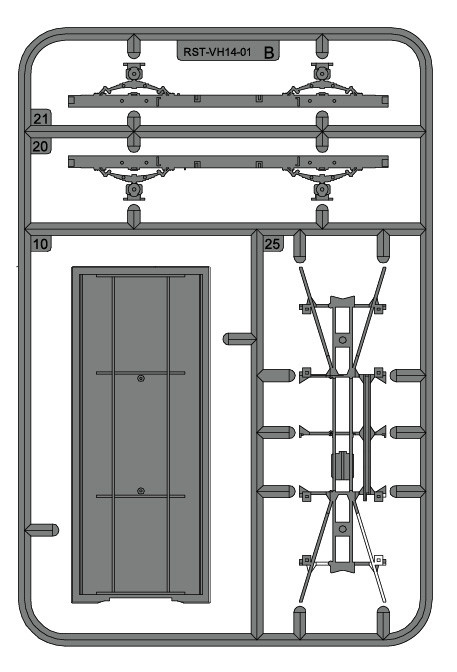 Spritzling RST-VH14-01B (Ersatzteil) - Verschlagwagen