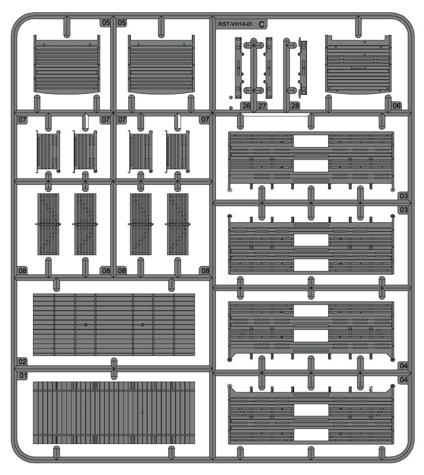 Spritzling RST-VH14-01C (Ersatzteil) - Verschlagwagen