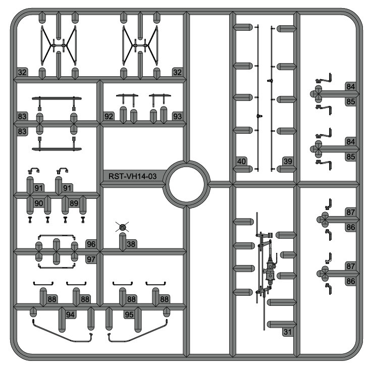 Spritzling RST-VH14-03 (Ersatzteil) - Verschlagwagen