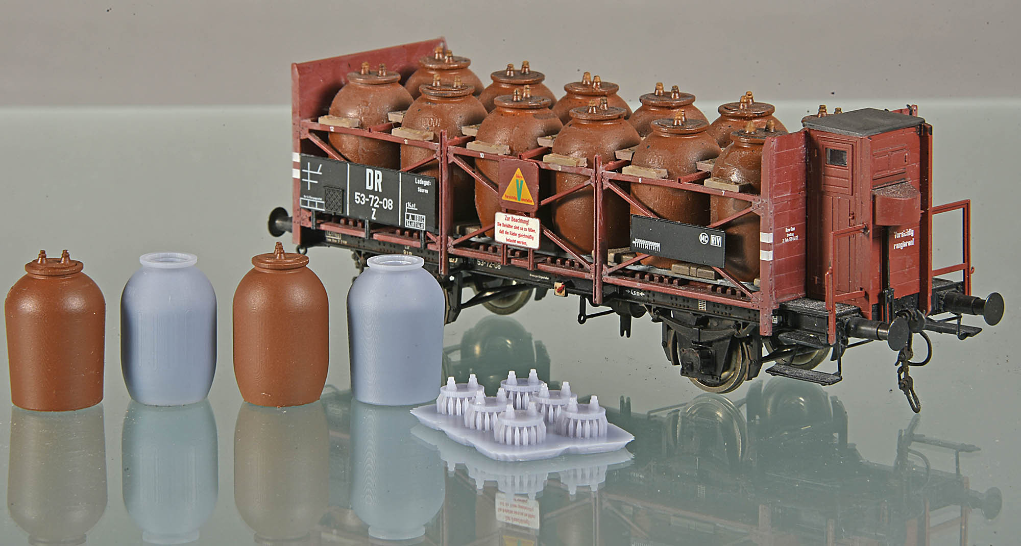 Bausatz Säuretöpfe - 3D-Druck (VE= 12 Stk.)