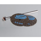 Trennscheiben 0,5 mm, Ø 22 mm, gewebeverstärkt mit Aufspanndorn (Auslaufartikel)