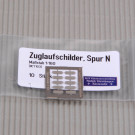 Zuglaufschilder Spur N (VE 10 Stk.)