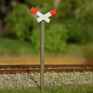 Warnkreuz für beschrankte Bahnübergänge (VE 2 Stück)