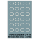 Abziehbild für Puffertellerwarnanstrich für VT98 (Spur H0)