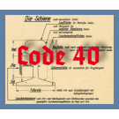 Code 40 Schienenprofil, brüniert