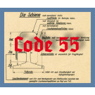 Code 55 Schienenprofil, blank
