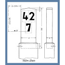 (Wunsch)-Kilometersteine nach DRG-Vorschrift (Spur H0)